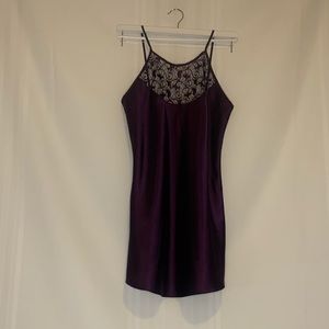 Plum purple lingerie dress
